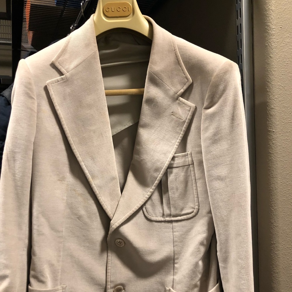 Gucci corduroy blazer in beige